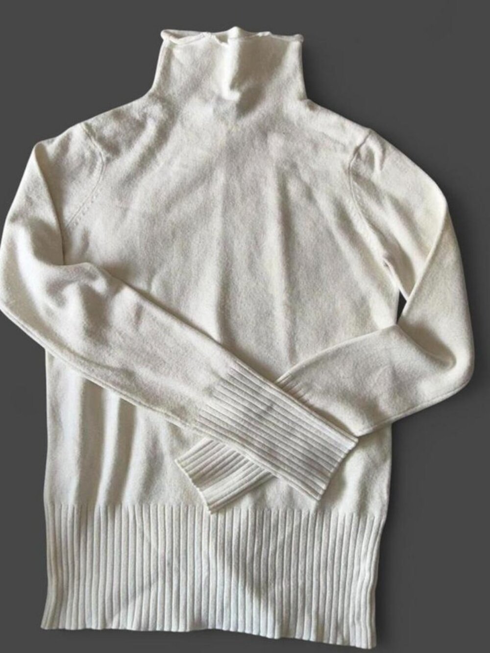 French Connection white turtleneck sweater